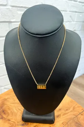 18K Angel Number Necklace