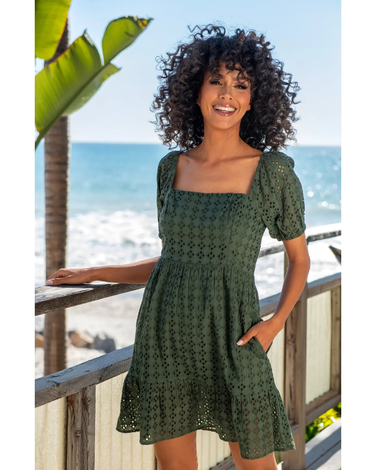 2024 La Blanca Saltwater Sands Short Sleeve Cover Up Dress - Lb4bd45