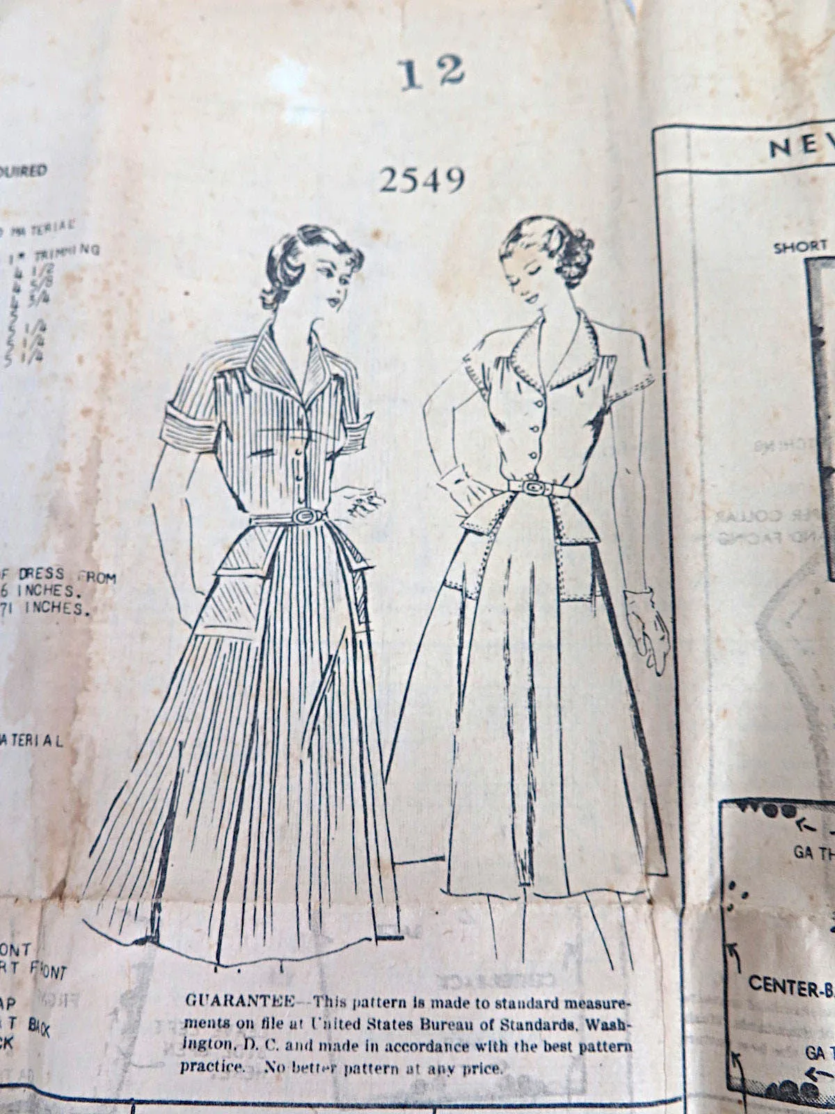 40s Sewing Patterns - Set of 3 - Dresses - sm