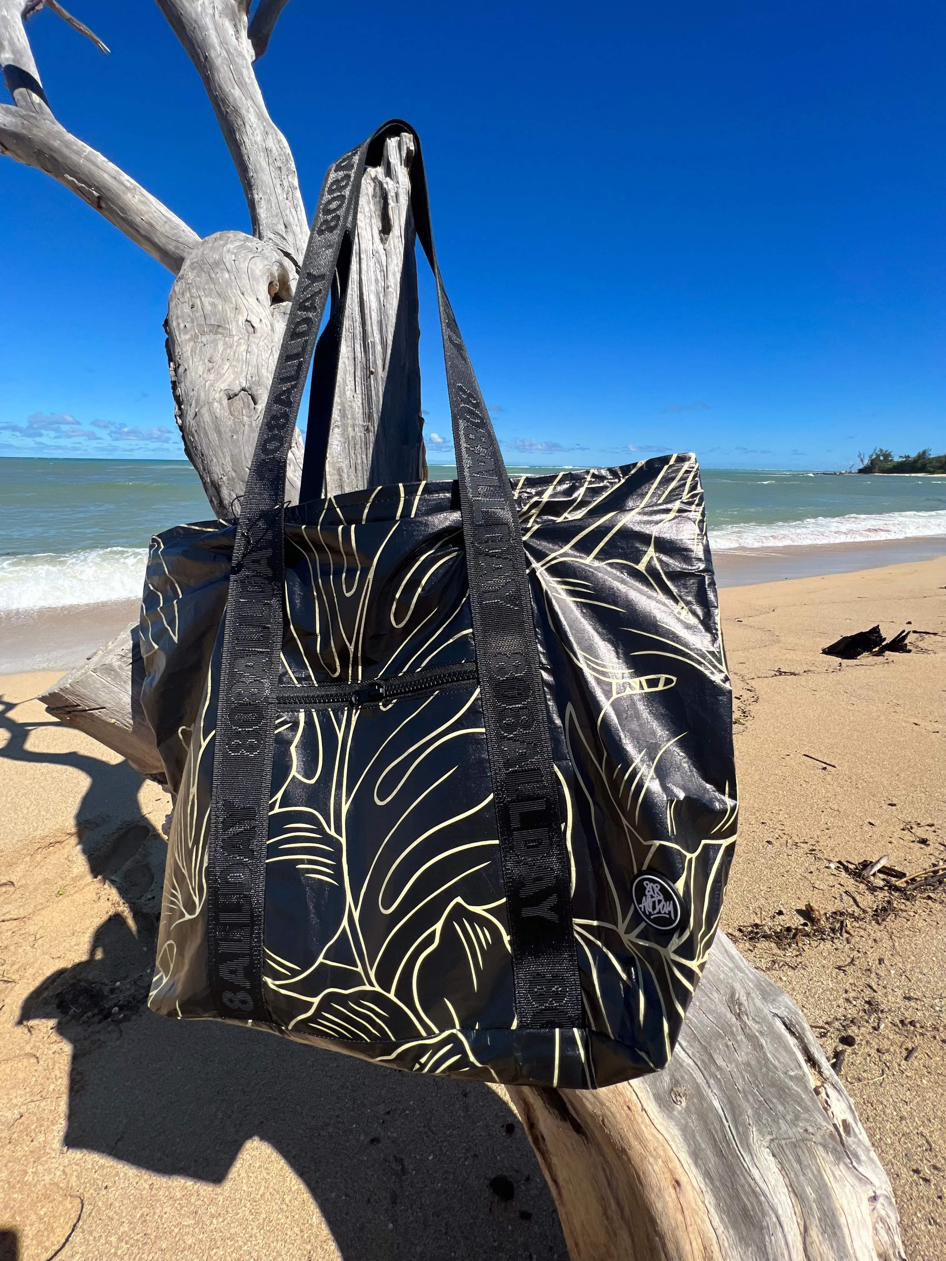 808ALLDAY Black Floral All Day Tote