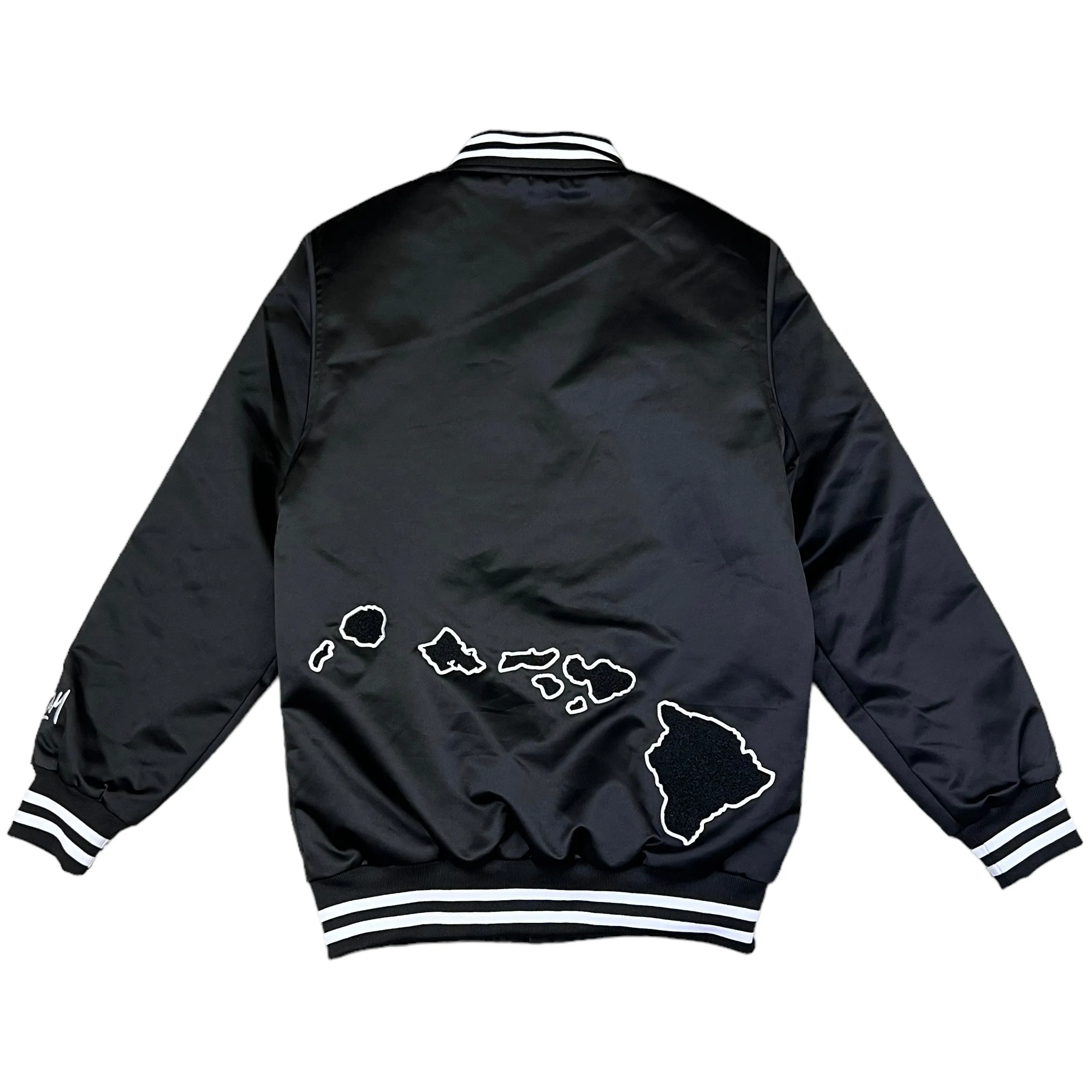 808ALLDAY  Black Satin Jacket