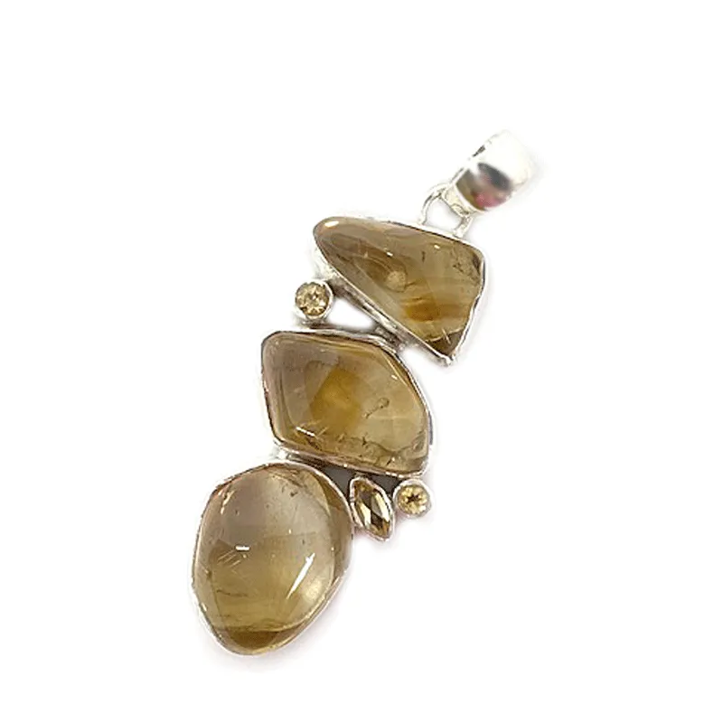 Aan Citrine Gemstone Bohemian Pendant