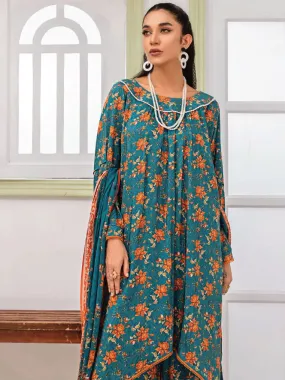 Aangan by Sanam Saeed Printed Viscose Unstitched 3Pc Suit D-09