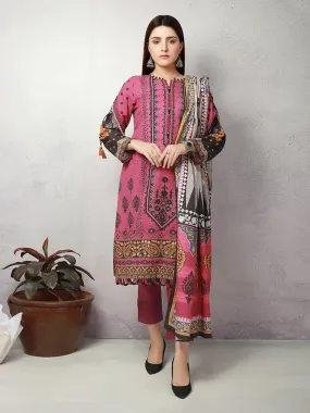 ACE Galleria Digital Embroidered Unstitched 3pc Khaddar Suit ACE 12120