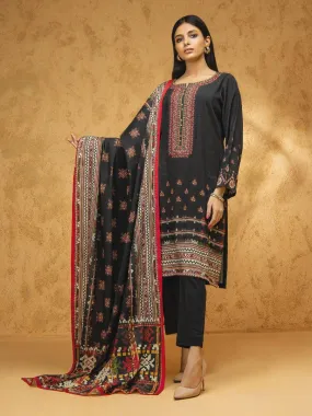 ACE Galleria Digital Embroidered Unstitched 3pc Viscose Suit ACE 12223