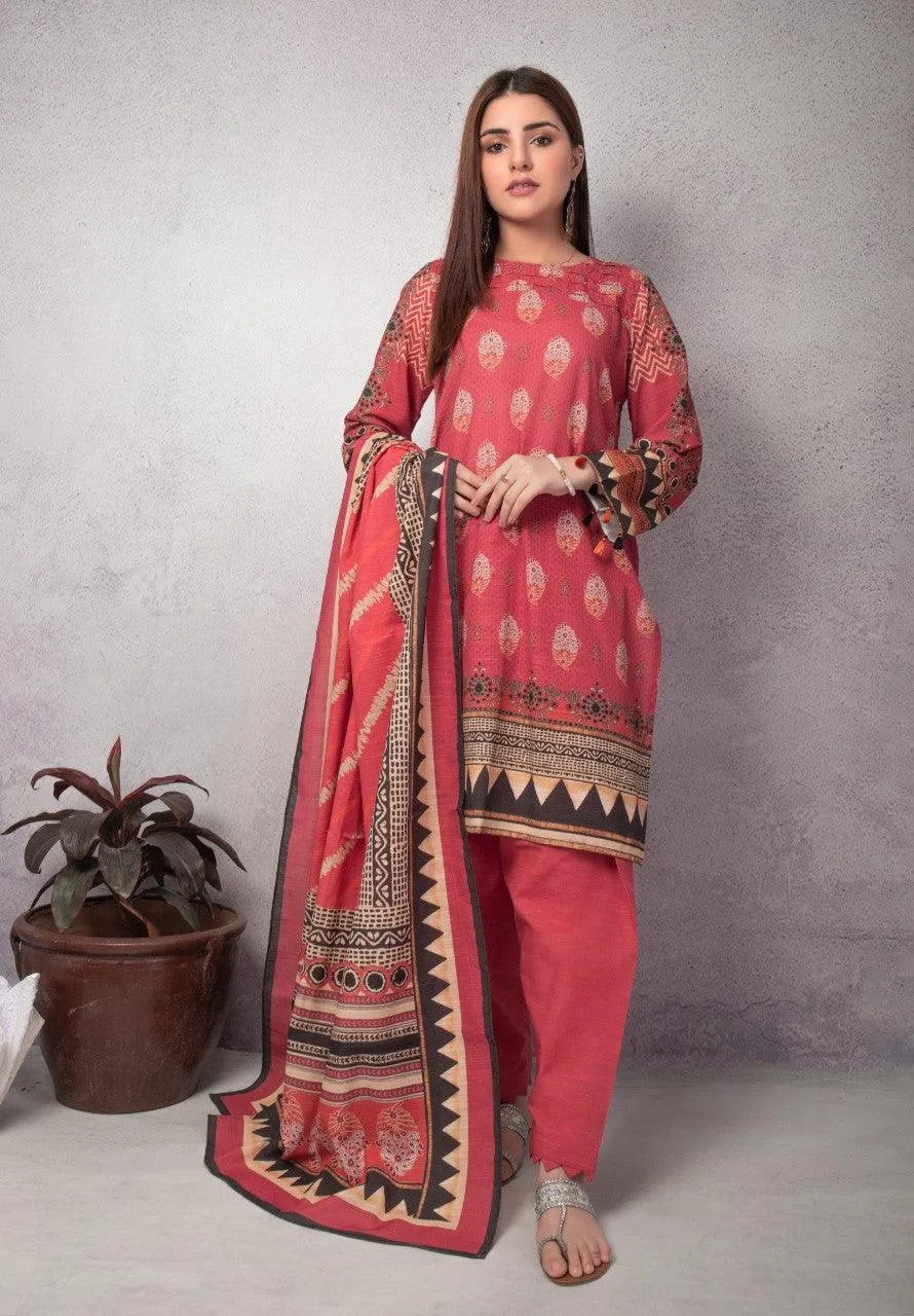 ACE Galleria Digital Printed Unstitched 3 Piece Khaddar Suit ACE 12096