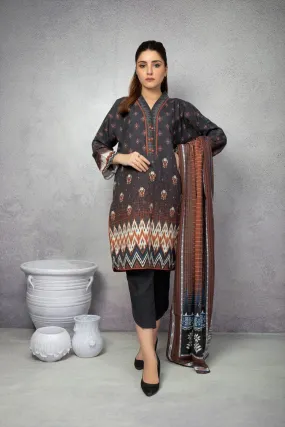 ACE Galleria Digital Printed Unstitched 3 Piece Khaddar Suit ACE 12110