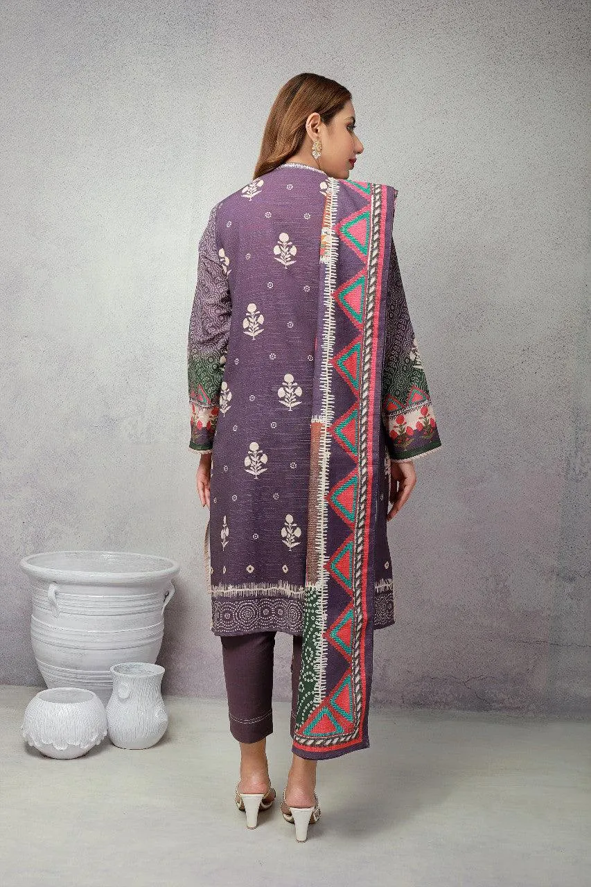 ACE Galleria Digital Printed Unstitched 3 Piece Khaddar Suit ACE 12113