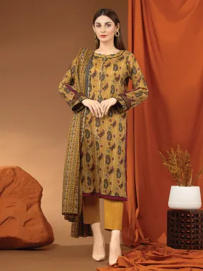 ACE Galleria Merak Khaddar Unstitched Printed 3Pc Suit A-WU3PWK22-423