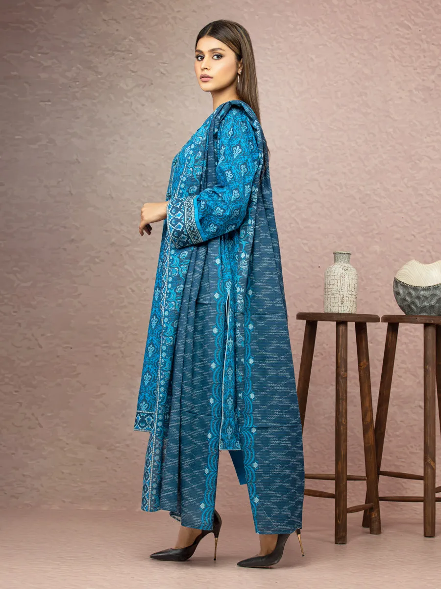 ACE Galleria Merak Khaddar Unstitched Printed 3Pc Suit A-WU3PWK22-441