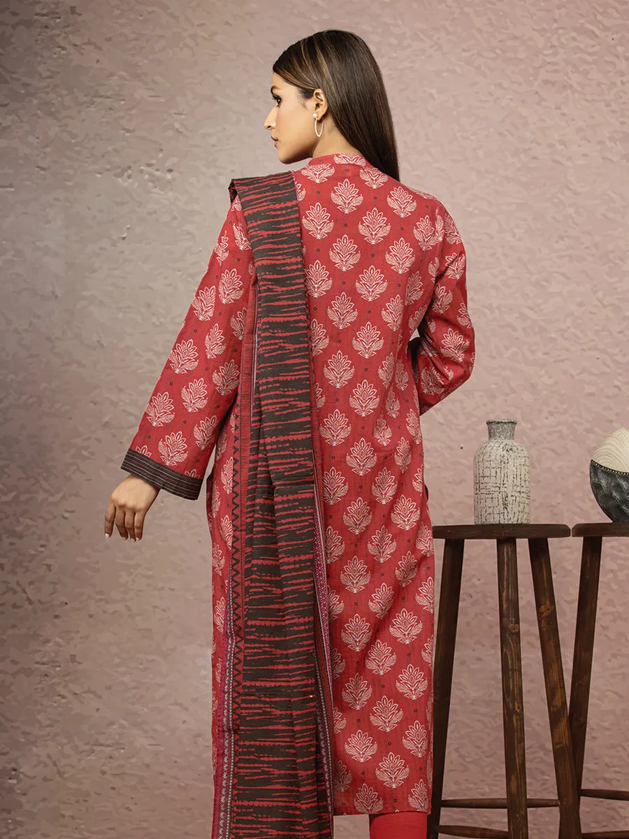 ACE Galleria Merak Khaddar Unstitched Printed 3Pc Suit A-WU3PWK22-442