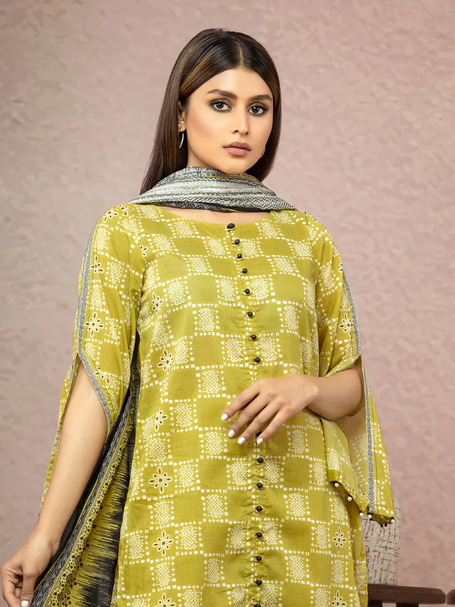 ACE Galleria Merak Khaddar Unstitched Printed 3Pc Suit A-WU3PWK22-445