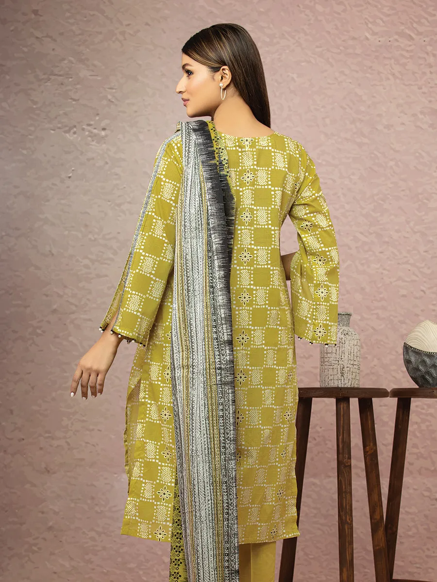 ACE Galleria Merak Khaddar Unstitched Printed 3Pc Suit A-WU3PWK22-445