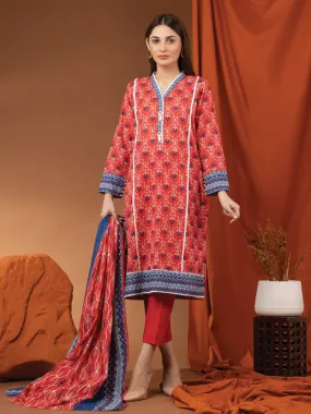 ACE Galleria Merak Khaddar Unstitched Printed 3Pc Suit A-WU3PWK22-447