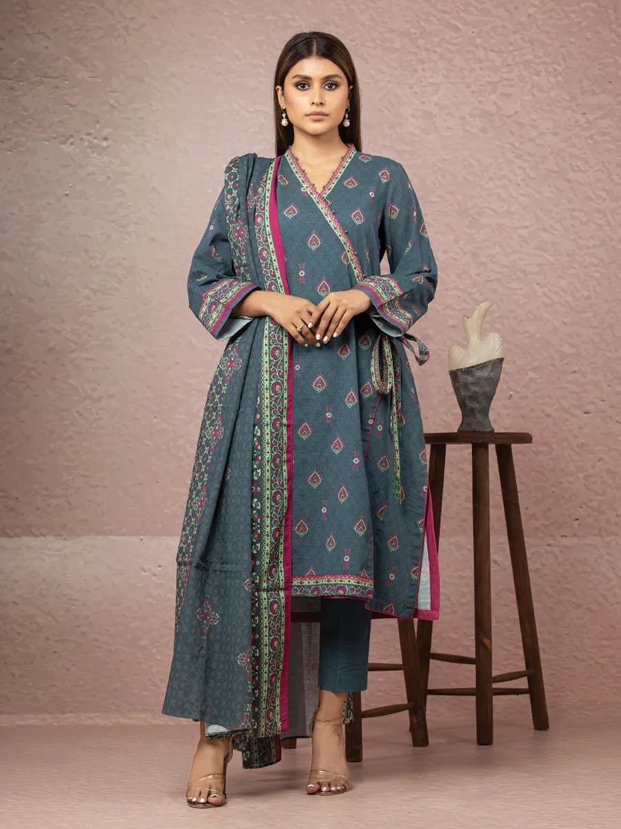 ACE Galleria Merak Khaddar Unstitched Printed 3Pc Suit A-WU3PWK22-449