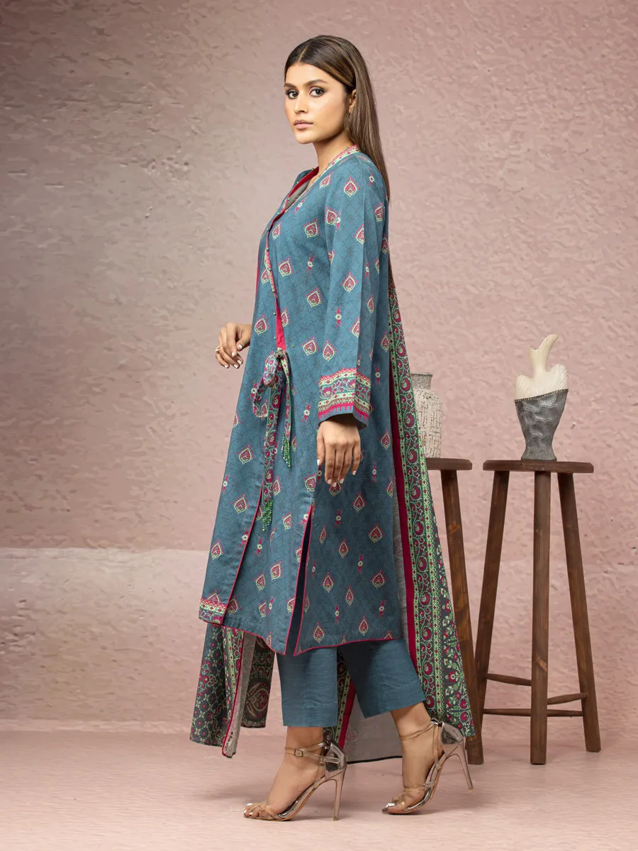 ACE Galleria Merak Khaddar Unstitched Printed 3Pc Suit A-WU3PWK22-449