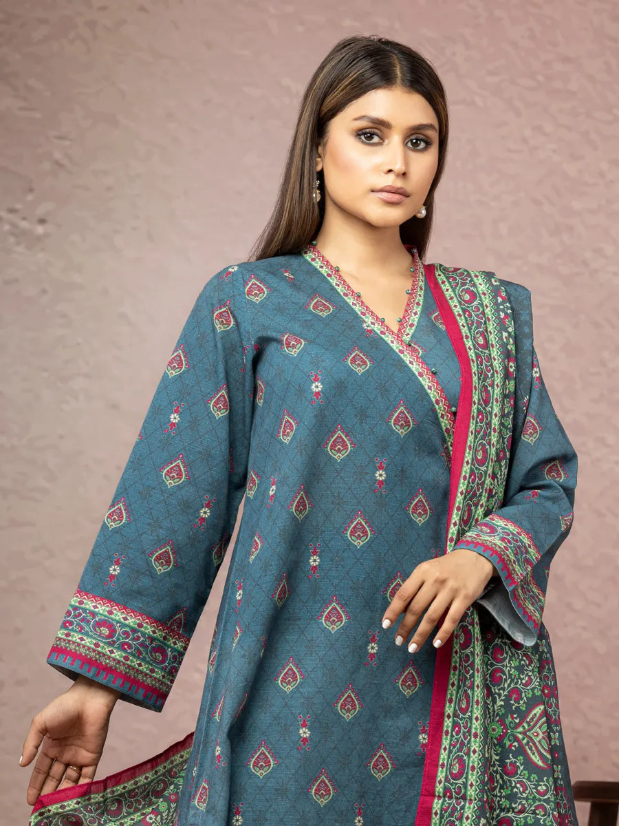 ACE Galleria Merak Khaddar Unstitched Printed 3Pc Suit A-WU3PWK22-449