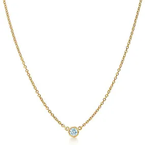 AFJ Diamond Collection - Station Necklace with 1 Diamond, 18 Length, 18k Rose Gold