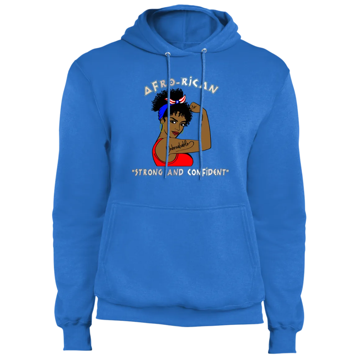 Afro-Rican Strong And Confident Hoodie