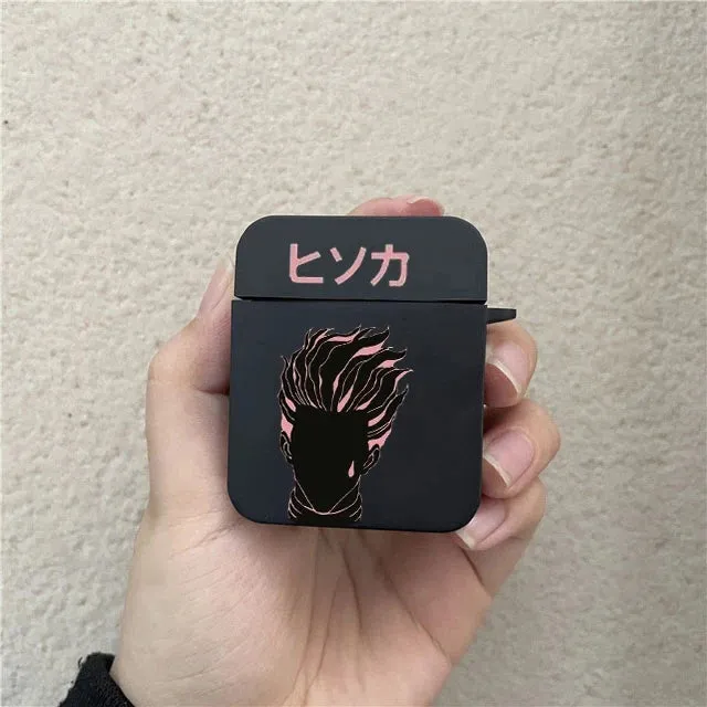 Anime Killua Hunter X Hunters AirPods Case for Air Pod Pro2 3 2 1 Pro Wireless Bluetooth Earphone Box Hisoka Black Cover Capa