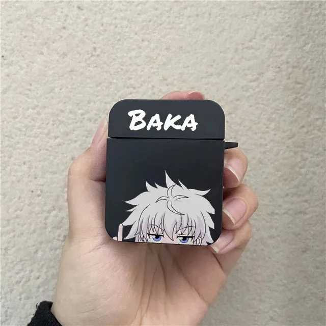 Anime Killua Hunter X Hunters AirPods Case for Air Pod Pro2 3 2 1 Pro Wireless Bluetooth Earphone Box Hisoka Black Cover Capa