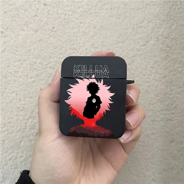 Anime Killua Hunter X Hunters AirPods Case for Air Pod Pro2 3 2 1 Pro Wireless Bluetooth Earphone Box Hisoka Black Cover Capa