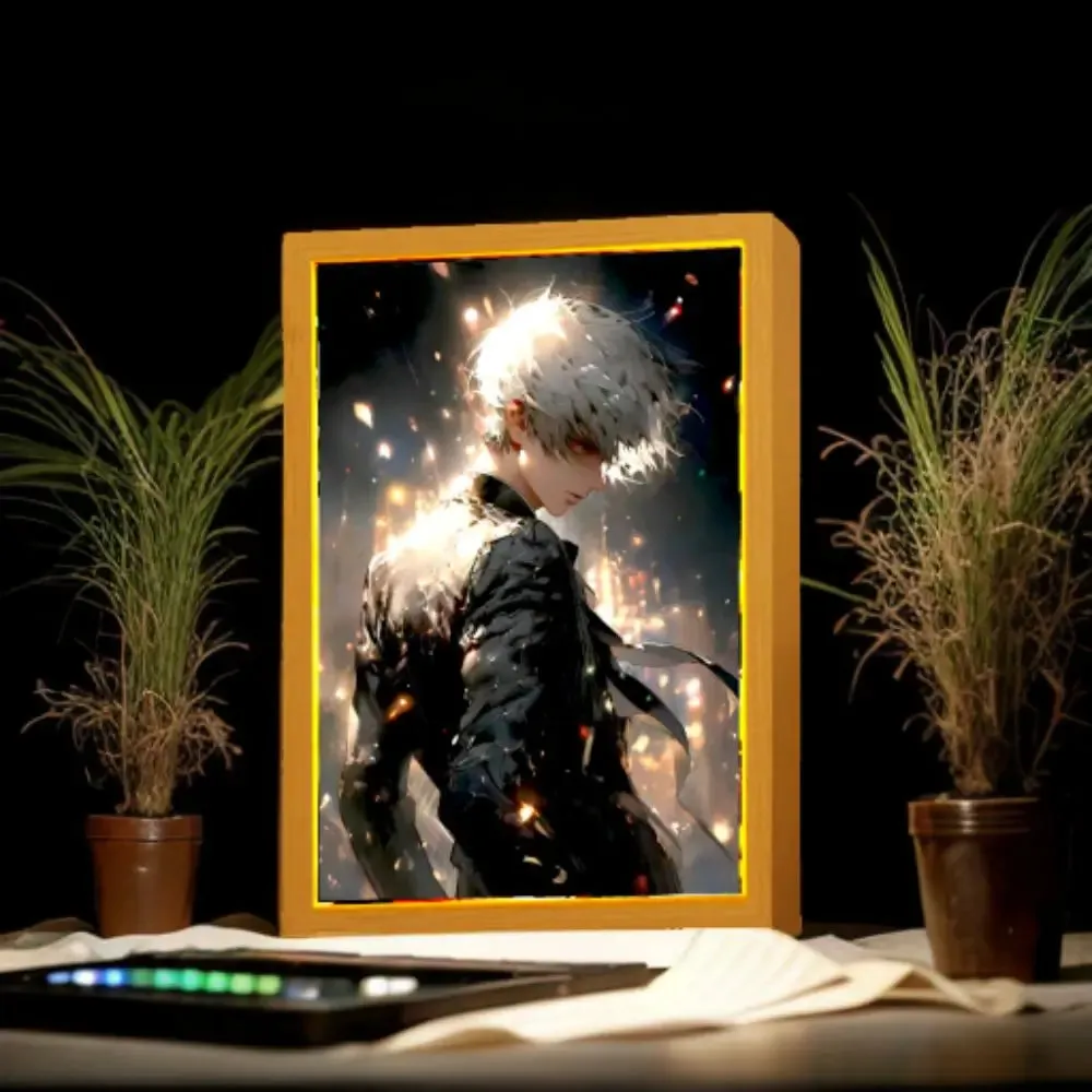 Anime Picture Light Painting Tokyo Ghoul Action Led Light Photo Frame