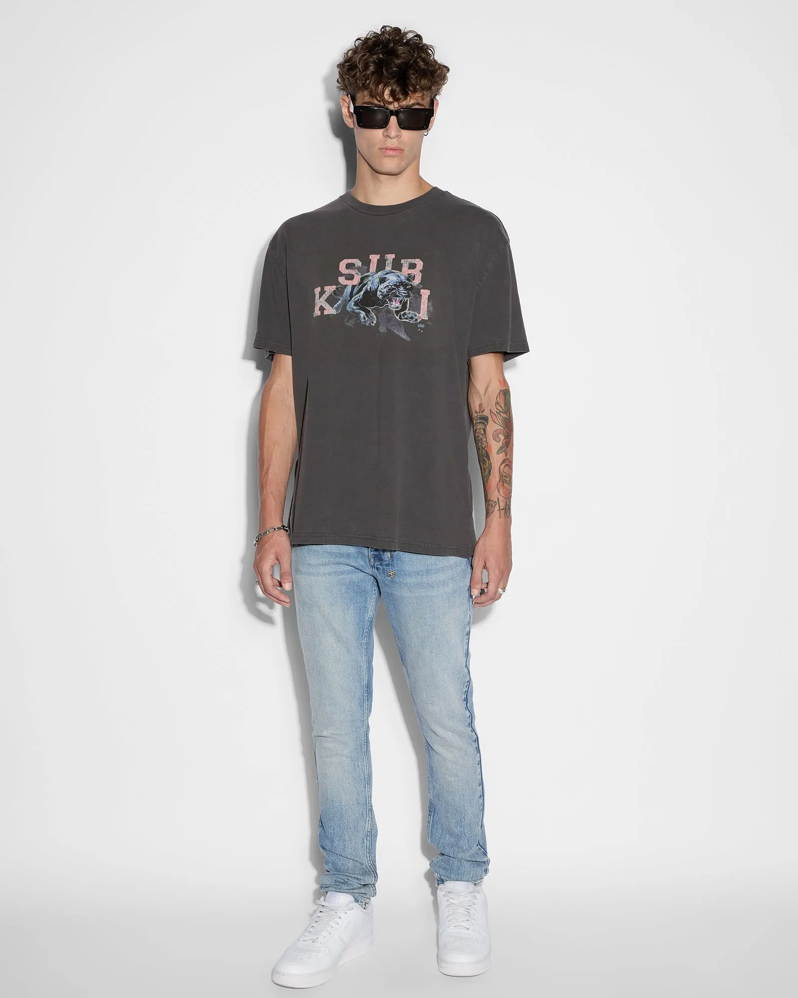 APEX BIGGIE SS TEE FADED BLACK