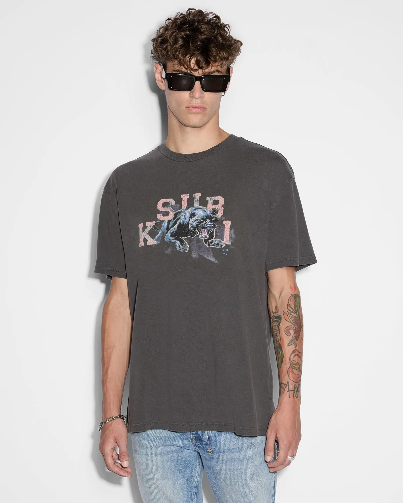 APEX BIGGIE SS TEE FADED BLACK