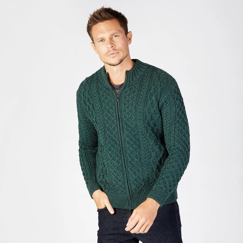 Ardross - Aran Zip Cardigan