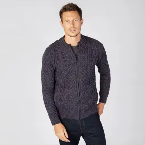 Ardross - Aran Zip Cardigan