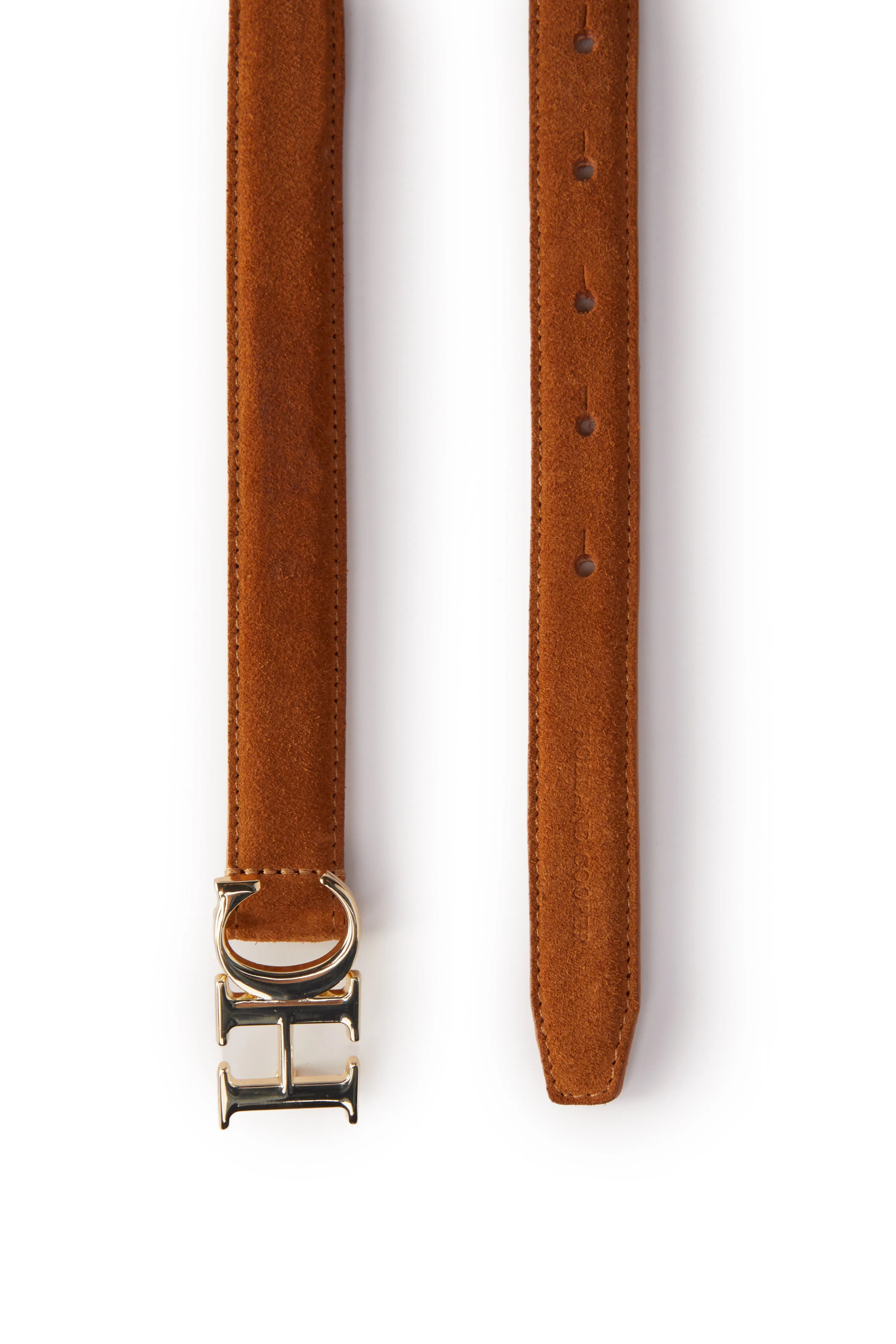 Atelier Ultra Slim Belt (Tan Suede)