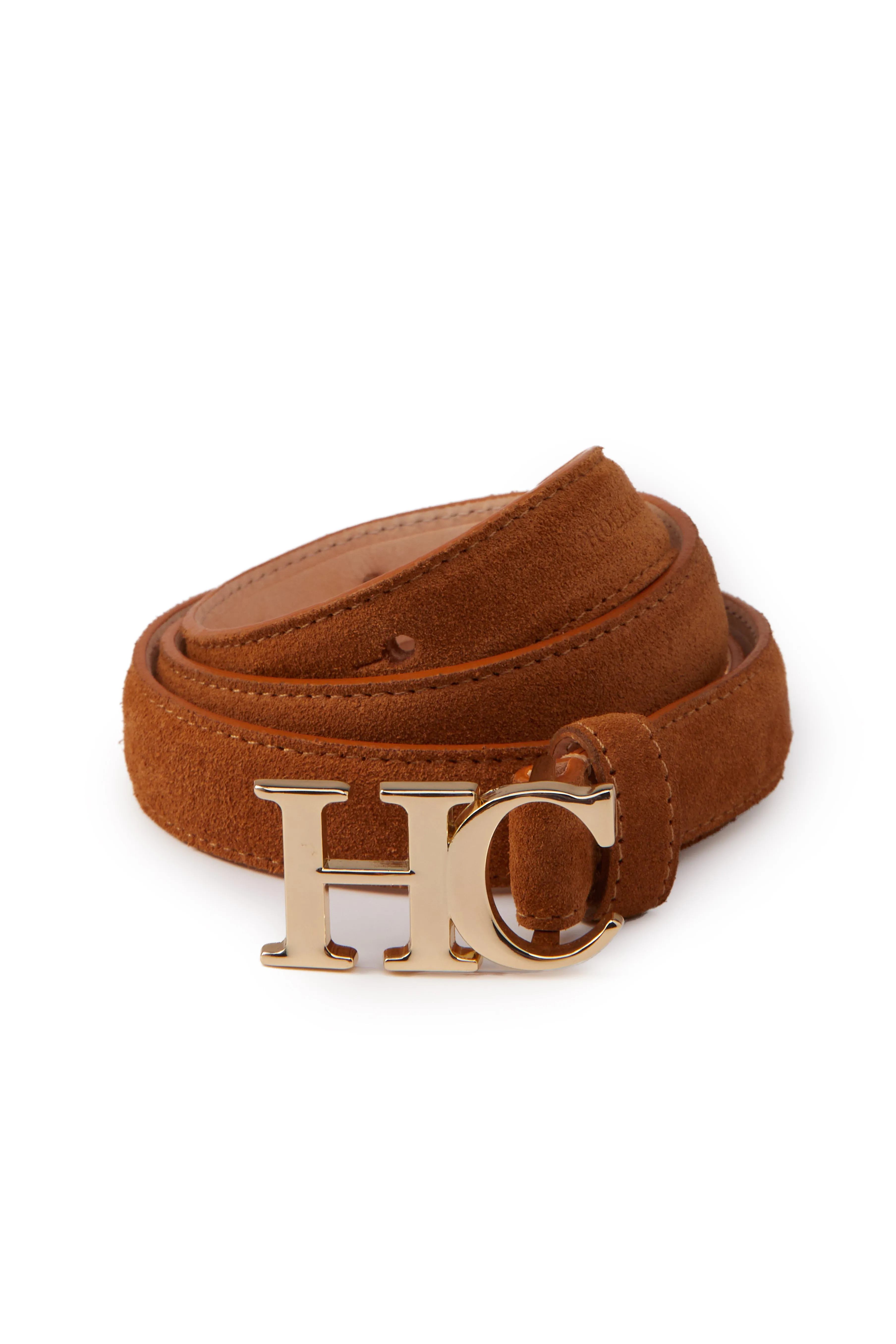 Atelier Ultra Slim Belt (Tan Suede)