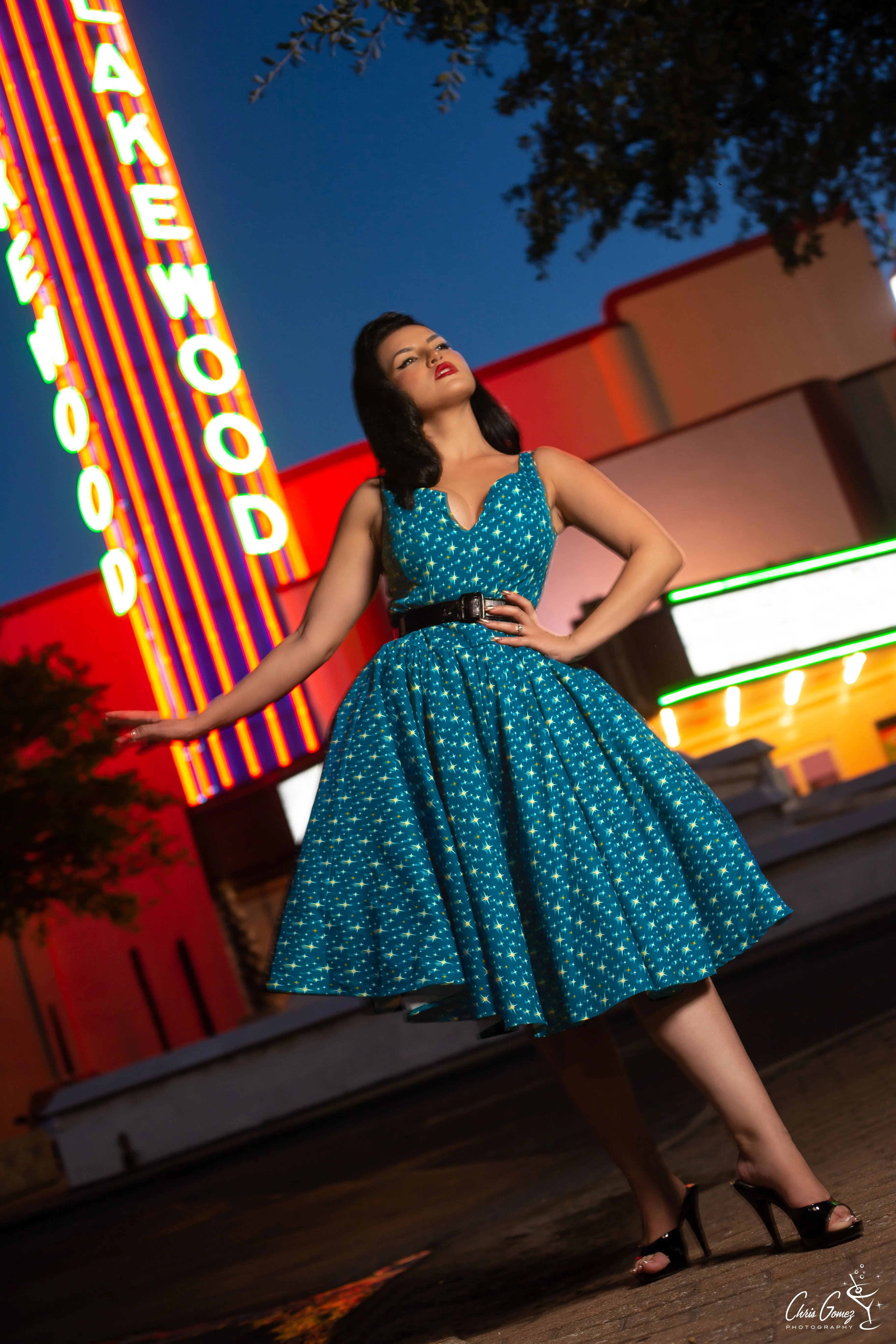 Atomic nights swing dress