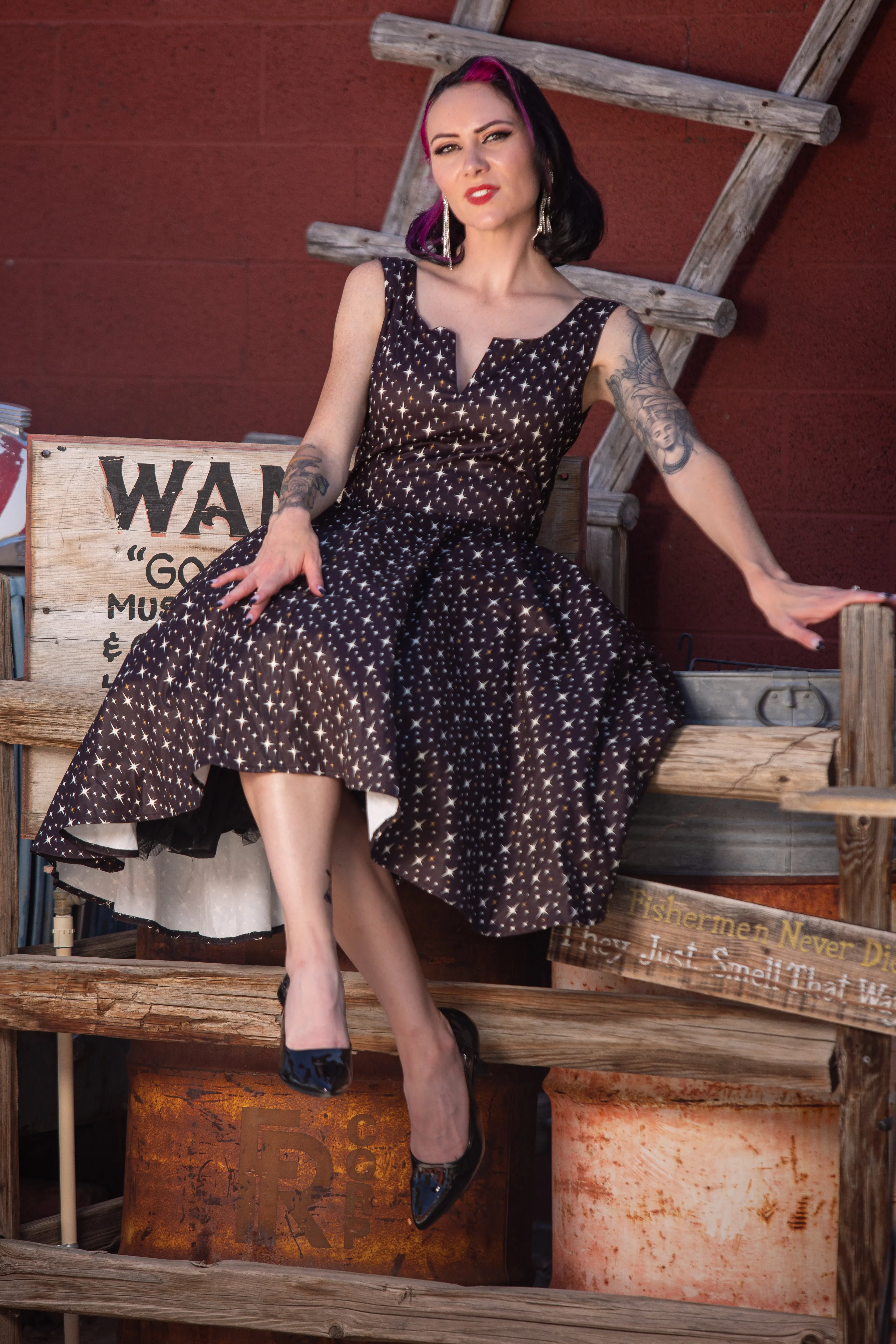 Atomic nights swing dress