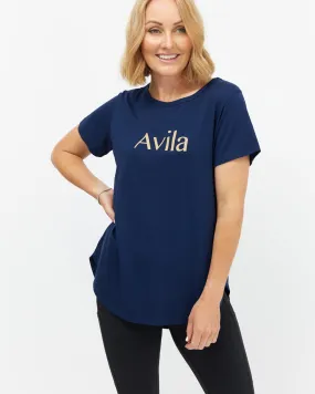 Avila logo T-shirt - Navy