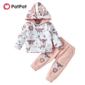 Baby Girl Foxy Sweatpants Long Hoodie Set