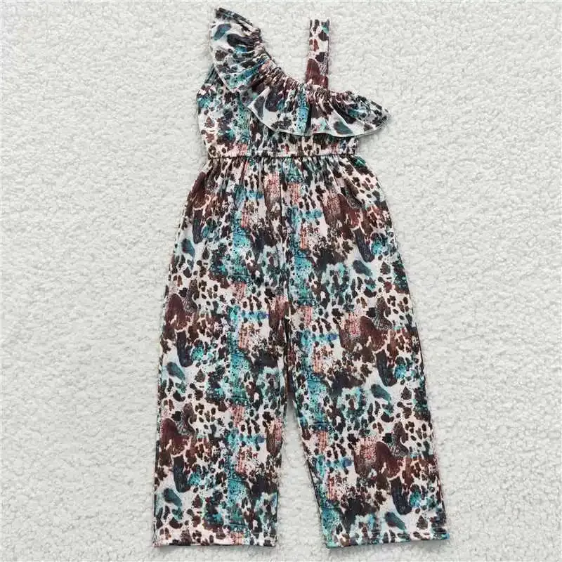 Baby Girl Western Animal Floral Navajo Overalls Jumpsuits