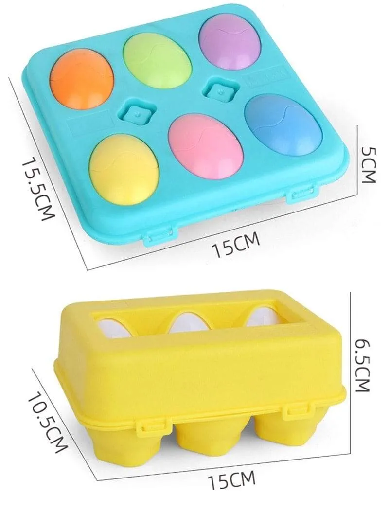 Baby Montessori Learning Education Math Toy Smart Eggs Puzzle Shape Matching Toys Plastic Screw nut Building Blocks For Children