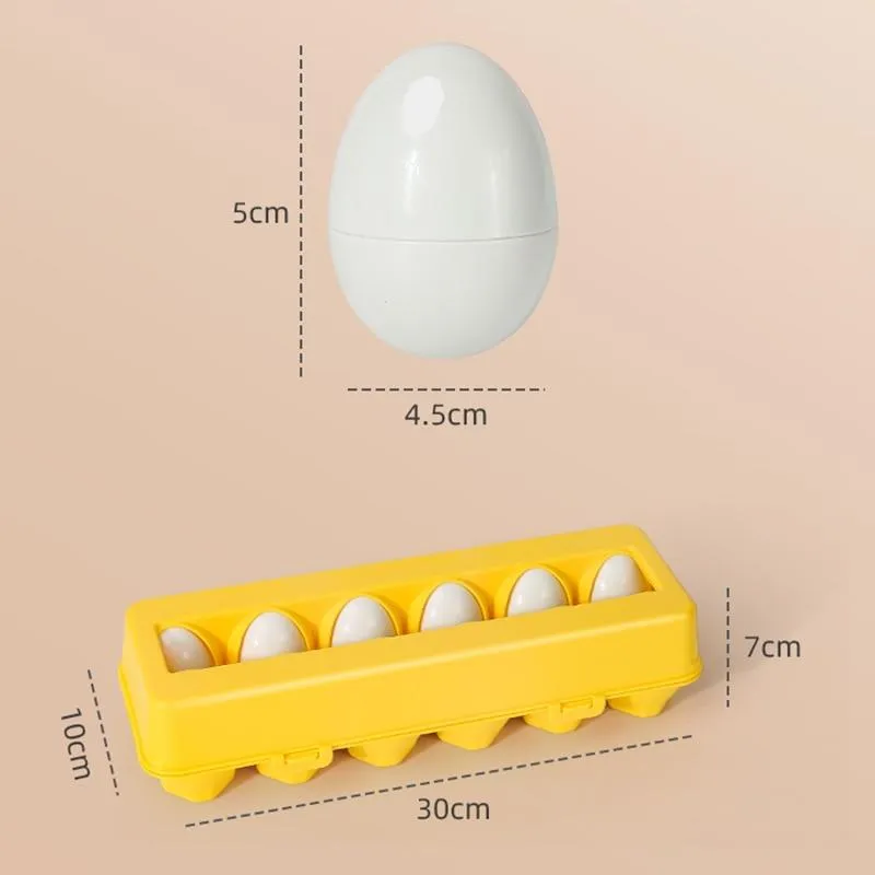 Baby Montessori Learning Education Math Toy Smart Eggs Puzzle Shape Matching Toys Plastic Screw nut Building Blocks For Children