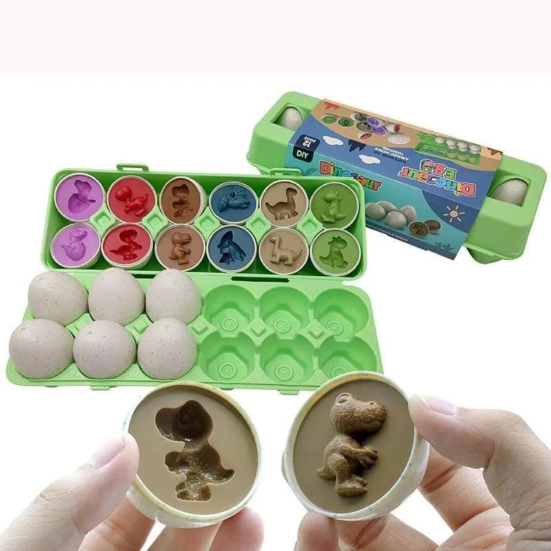 Baby Montessori Learning Education Math Toy Smart Eggs Puzzle Shape Matching Toys Plastic Screw nut Building Blocks For Children