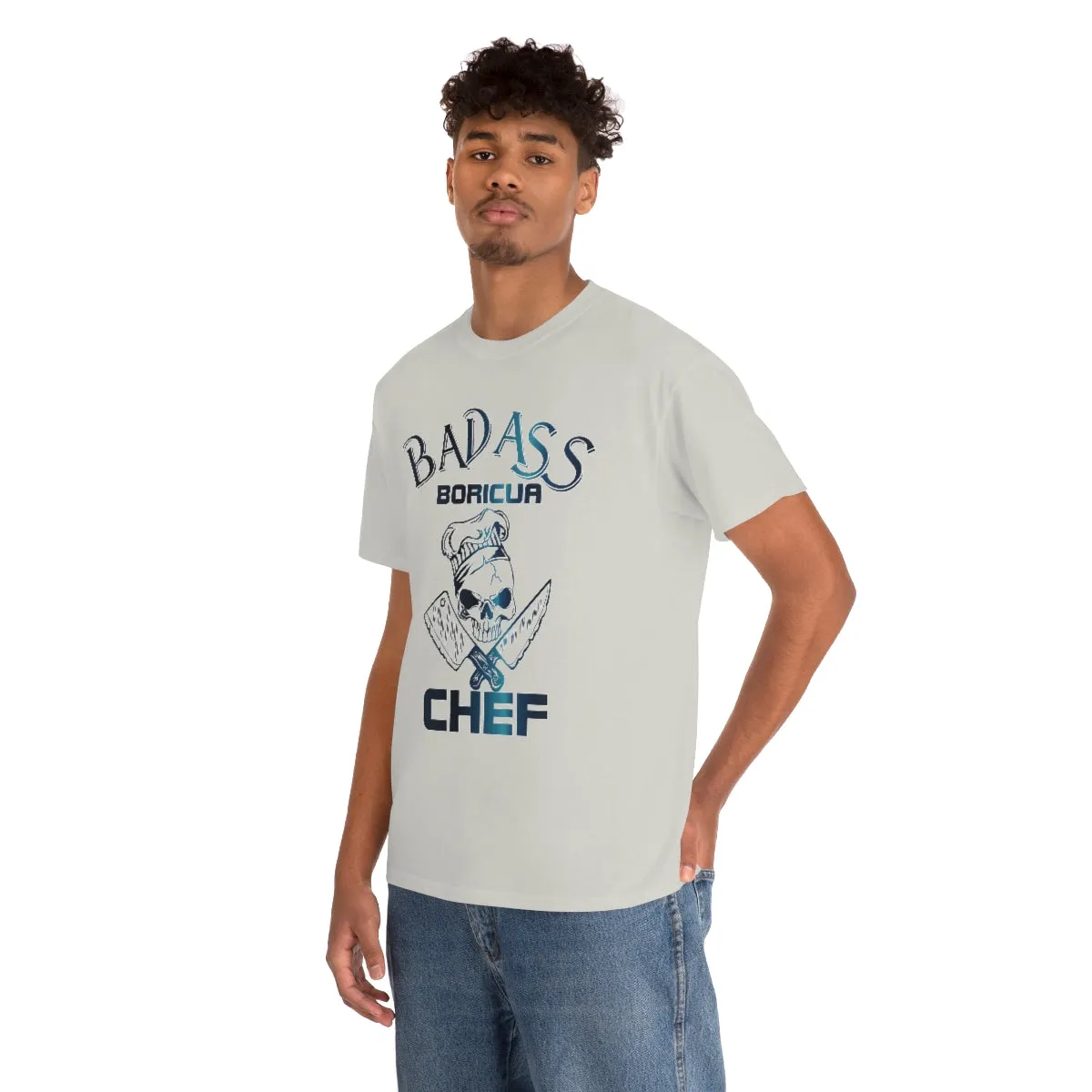 Badass Boricua Chef Unisex Heavy Cotton Tee