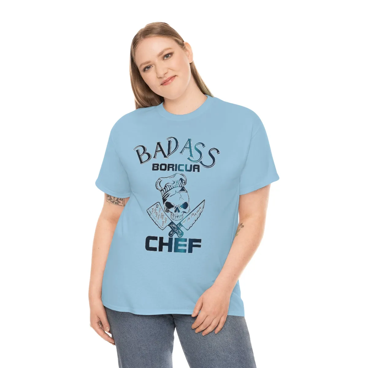 Badass Boricua Chef Unisex Heavy Cotton Tee