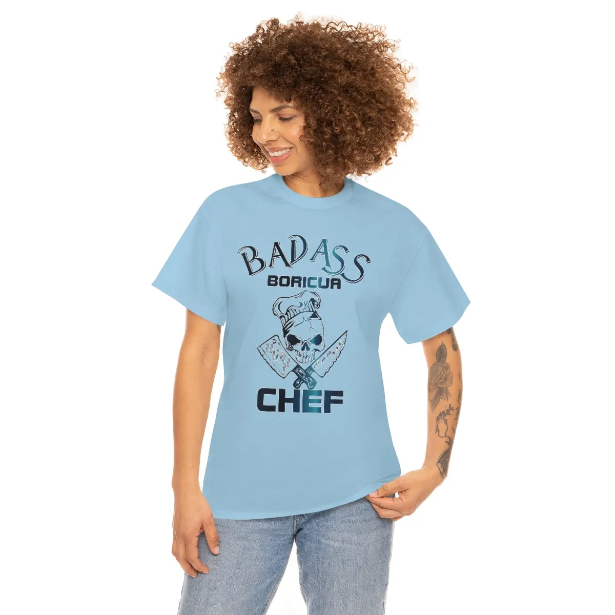 Badass Boricua Chef Unisex Heavy Cotton Tee