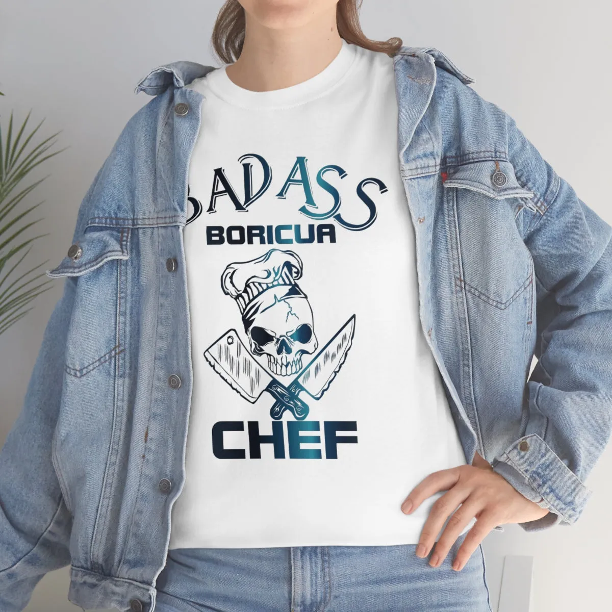 Badass Boricua Chef Unisex Heavy Cotton Tee