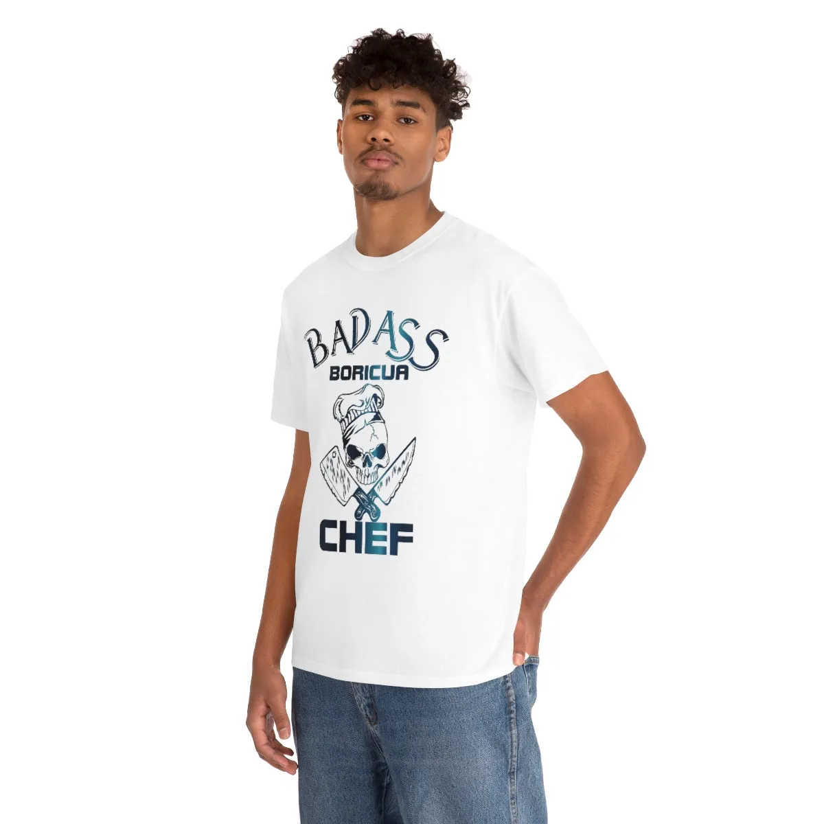 Badass Boricua Chef Unisex Heavy Cotton Tee