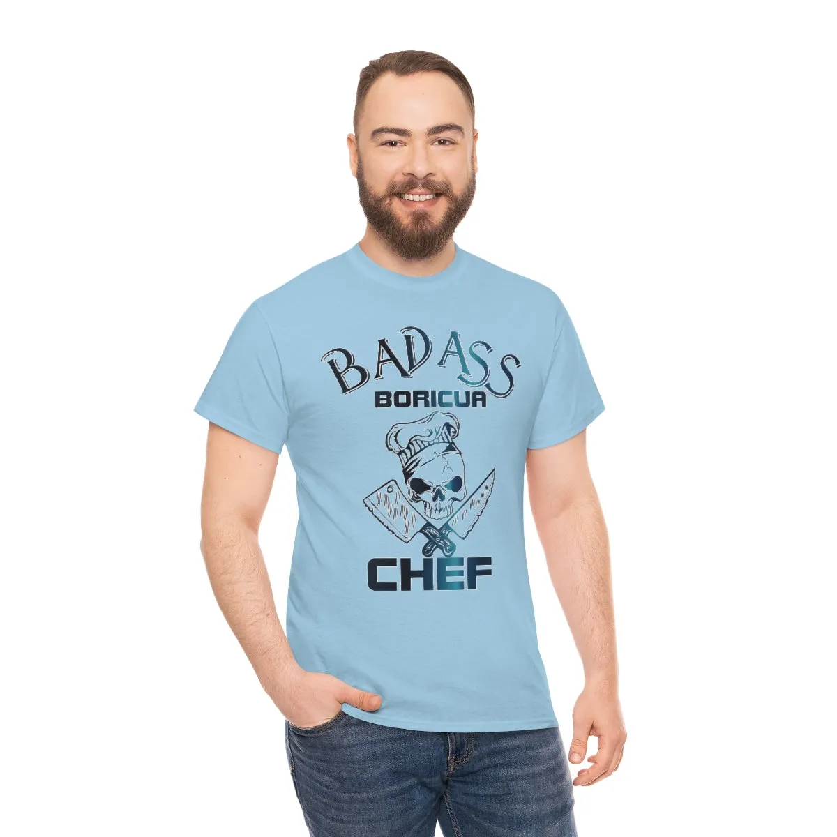 Badass Boricua Chef Unisex Heavy Cotton Tee