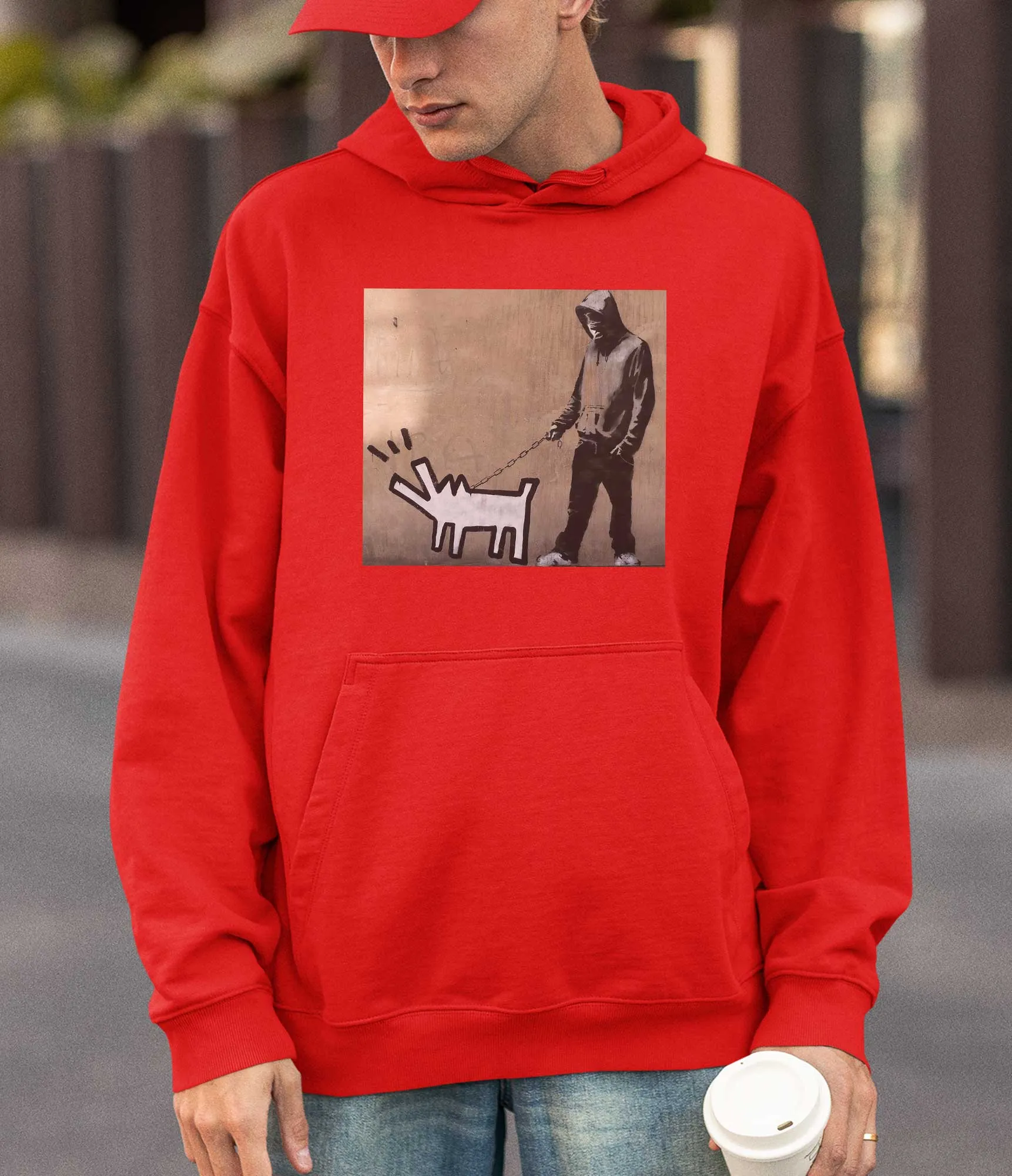 Banksy Hoodie - Dog Walker