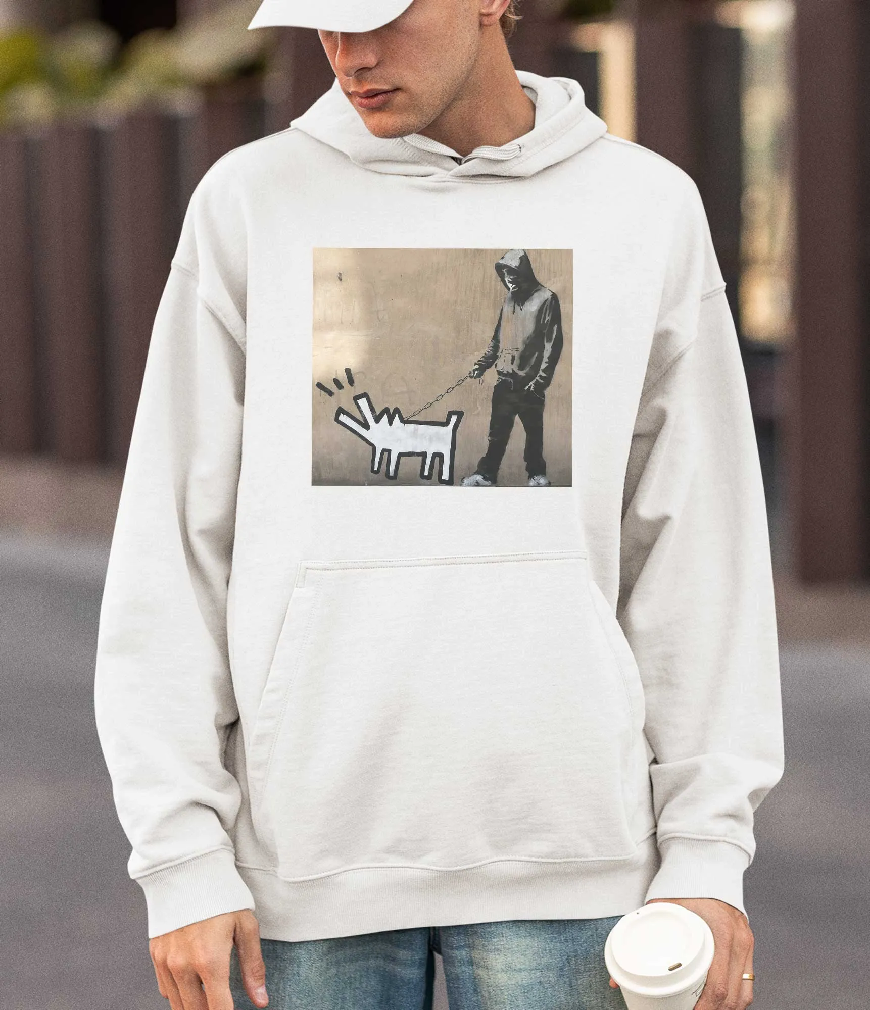 Banksy Hoodie - Dog Walker