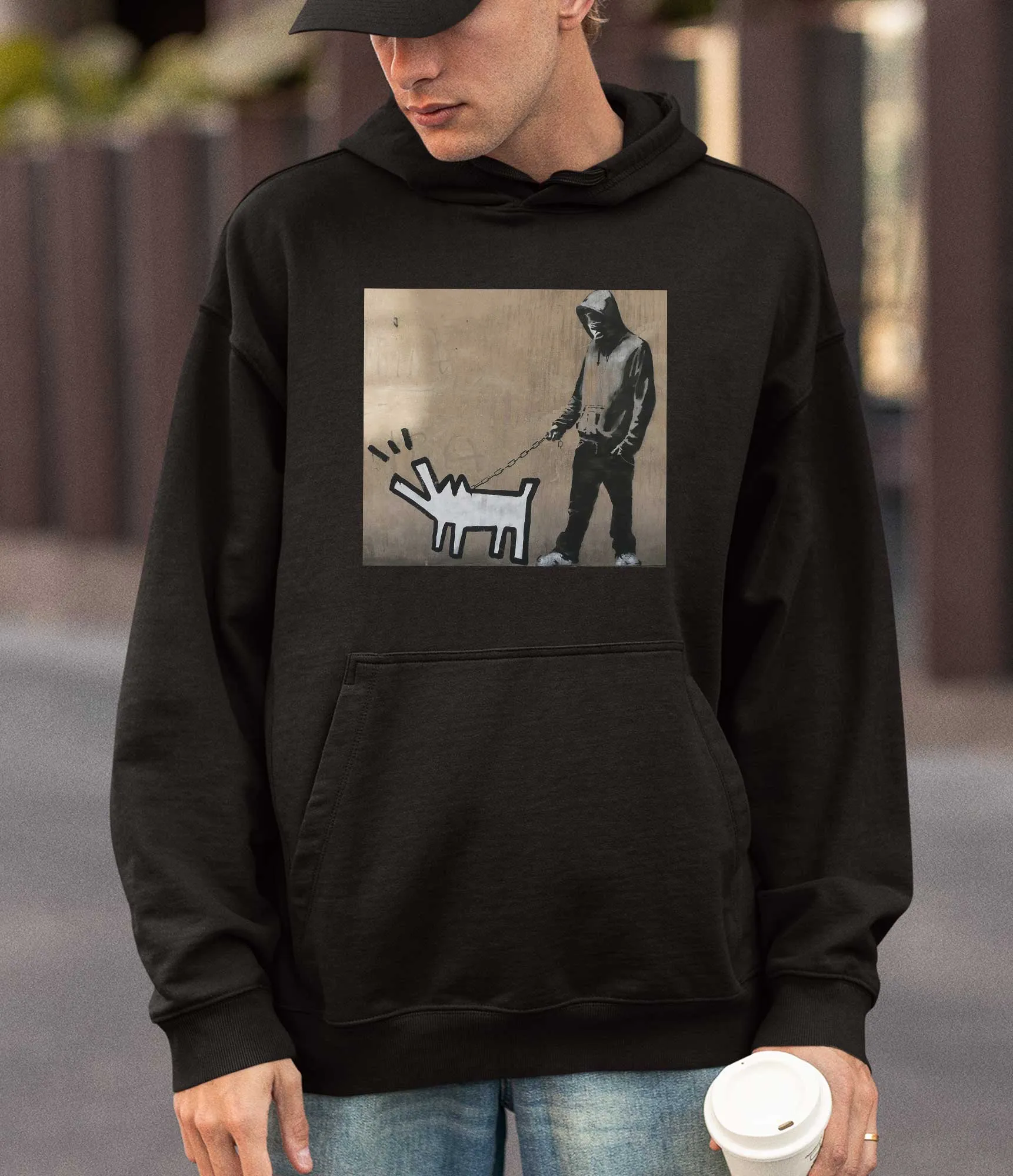 Banksy Hoodie - Dog Walker